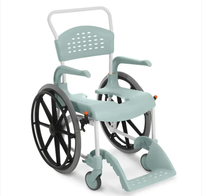 Etac Clean Self Propelled 24" Shower Commode Chair