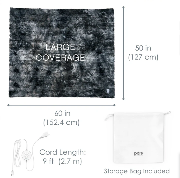 PureRadiance™ Luxury Heated Throw Blanket