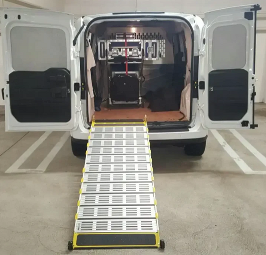 7' Long Roll-A-Ramp Manual Full-Size Van Ramp