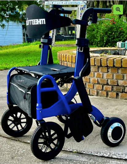 Wheelator Motorized Hybrid Walking Device with Anti-Fall