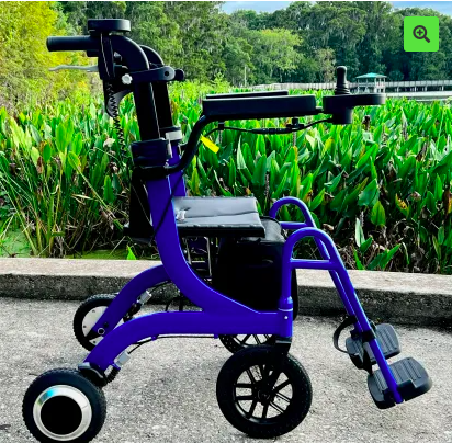 Wheelator Motorized Hybrid Walking Device with Anti-Fall