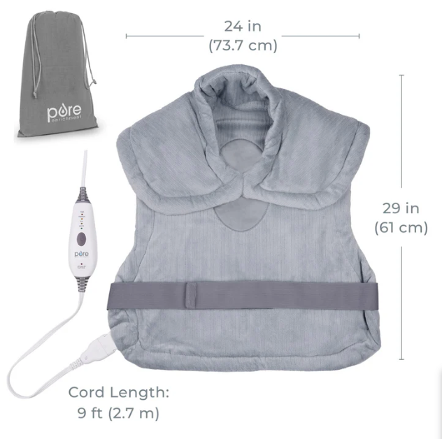PureRelief XL Extra-Long Back & Neck Heating Pad