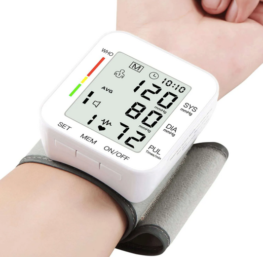 Blood Pressure Monitor LCD Display Adjustable Wrist Cuff