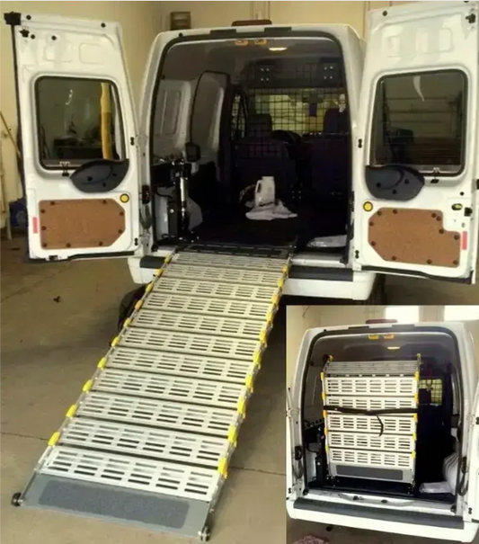 7' Long Roll-A-Ramp Manual Full-Size Van Ramp